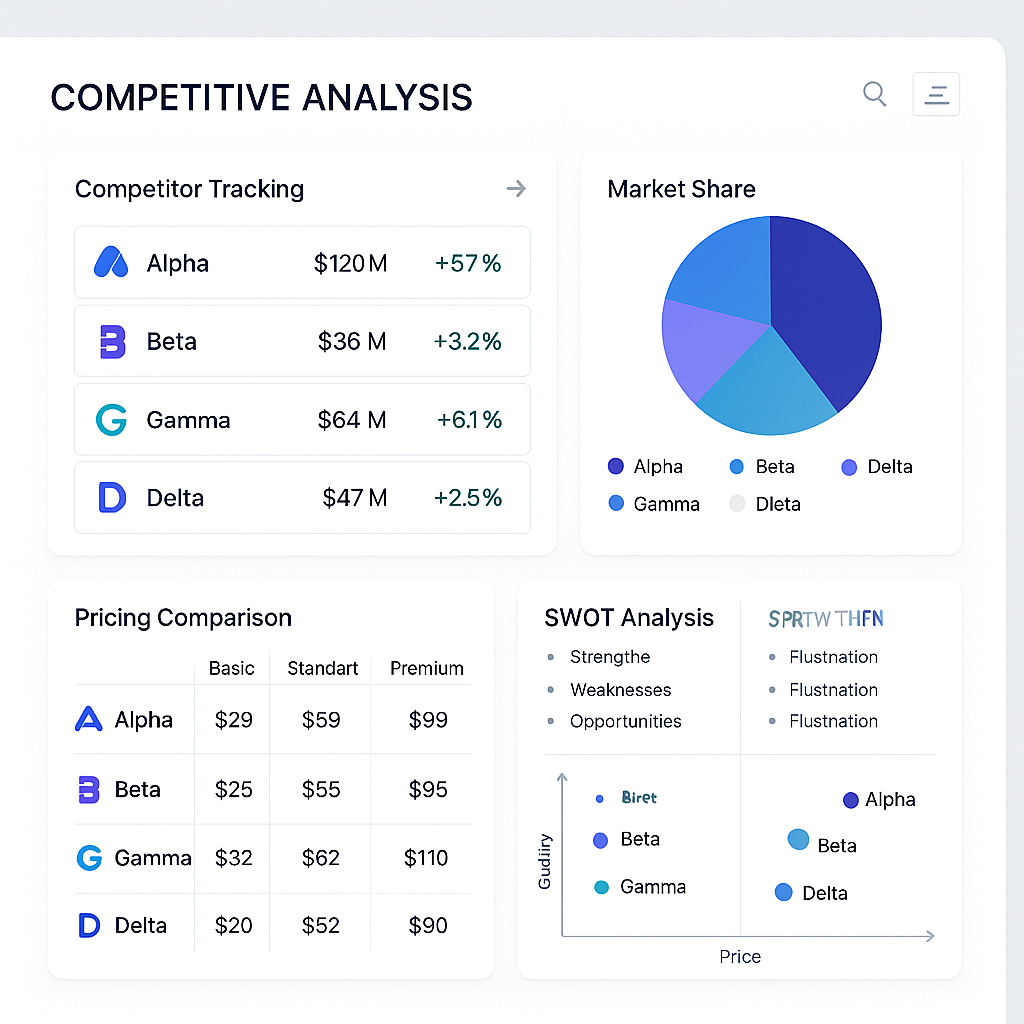 Market Intelligence Engine Screenshot 2: Competitive Analysis